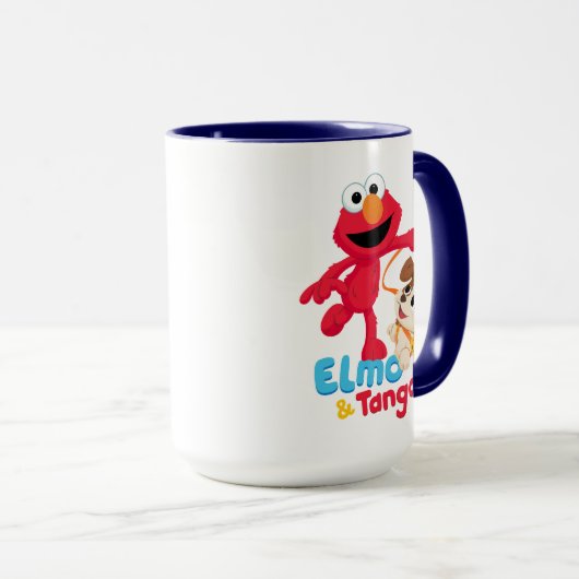 Sesamstraat | Elmo en Tango aan het werk Mok (Voorkant rechts)
