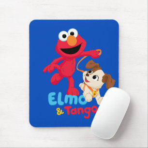 Sesamstraat Elmo en Tango aan het werk Muismat