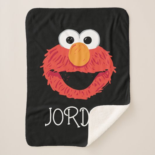 Sesamstraat | Elmo Face Sherpa Deken (Voorkant)