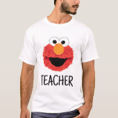 Sesamstraat | Elmo Face Teacher T-shirt (Voorkant)