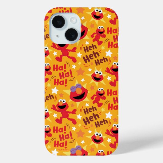 Sesamstraat | Elmo Ha! Ha! Ha! Patroon Case-Mate iPhone Case (Achterkant)