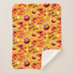 Sesamstraat   Elmo Ha! Ha! Ha! Patroon Sherpa Deken