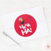 Sesamstraat | Elmo - Ha Ha ha! Ronde Sticker (Envelop)