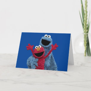 Sesamstraat   Elmo & Koekjesmonster Feestdagen Kaart