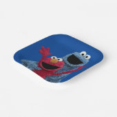Sesamstraat | Elmo & Koekjesmonster Papieren Bordje (Gebogen)
