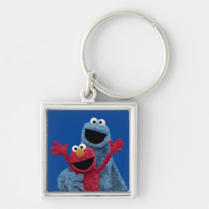 Sesamstraat   Elmo & Koekjesmonster Sleutelhanger