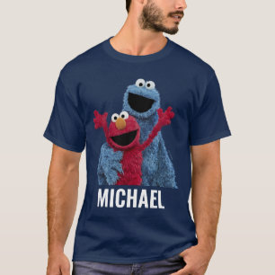 Sesamstraat Elmo & Koekjesmonster T-shirt