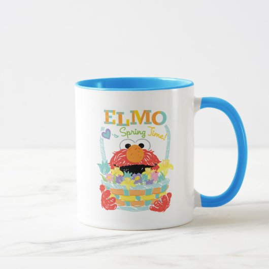 Sesamstraat - Elmo | Lente tijd Mok (Rechts)
