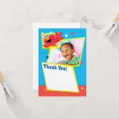 Sesamstraat | Elmo - Polka Dot & Stars Birthday Kaart (Voorkant / Achterkant in situ)