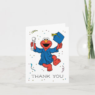 Sesamstraat Elmo Preschool Afstuderen Dank u Kaart