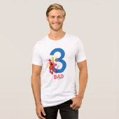 Sesamstraat | Elmo - Rainbow Birthday Dad Tri-Blend Shirt (Voorkant volledig)
