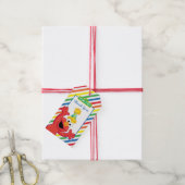 Sesamstraat | Elmo - Regenboog Verjaardag Dank u Cadeaulabel (Met Touw)