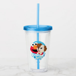 Sesamstraat   Elmo & Tango Badge Acryl Drinkbeker