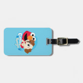 Sesamstraat | Elmo & Tango Badge Bagagelabel (Voorkant horizontaal)