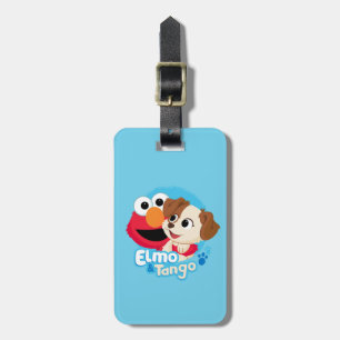 Sesamstraat   Elmo & Tango Badge Bagagelabel