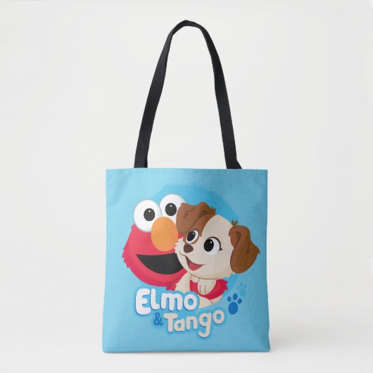 Sesamstraat | Elmo & Tango Badge Draagtas (Voorkant)