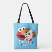 Sesamstraat | Elmo & Tango Badge Draagtas (Achterkant)