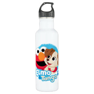 Sesamstraat Elmo & Tango Badge Waterfles