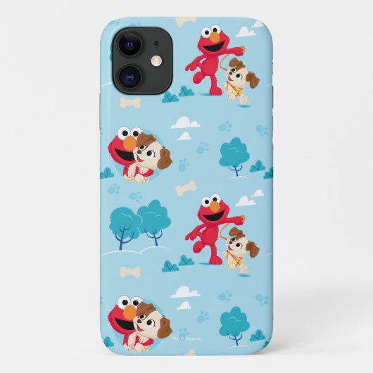 Sesamstraat | Elmo & Tango patroon Case-Mate iPhone Case (Achterkant)