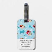 Sesamstraat | Elmo & Tango Pattern Bagagelabel (Achterkant verticaal)