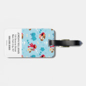 Sesamstraat | Elmo & Tango Pattern Bagagelabel (Achterkant horizontaal)