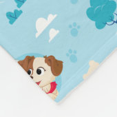 Sesamstraat | Elmo & Tango Pattern Fleece Deken (Hoek)