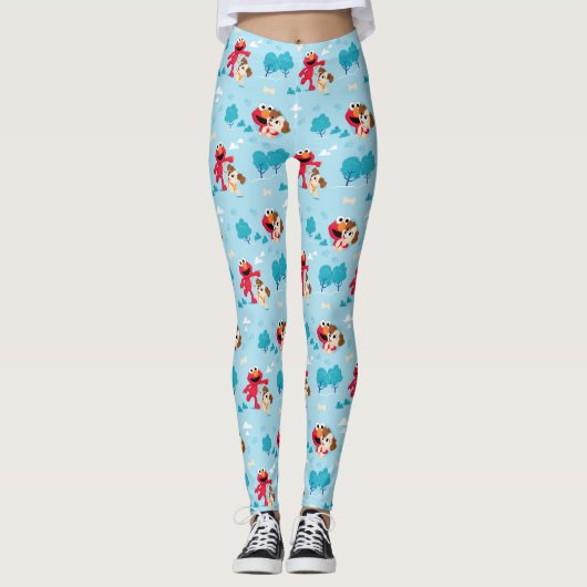 Sesamstraat | Elmo & Tango Pattern Leggings (Voorkant)