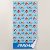 Sesamstraat | Elmo & Tango Pattern Strandlaken (Voorkant)