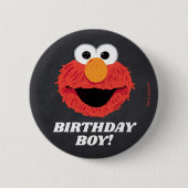 Sesamstraat | Elmo Verjaardag Chalkboard Boy Ronde Button 5,7 Cm (Voorkant)