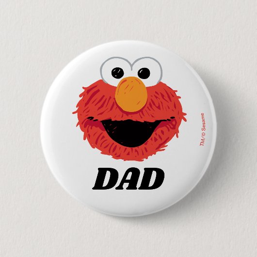 Sesamstraat | Elmo Verjaardag Chalkboard Pap Ronde Button 5,7 Cm (Voorkant)