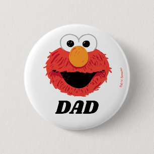 Sesamstraat   Elmo Verjaardag Chalkboard Pap Ronde Button 5,7 Cm