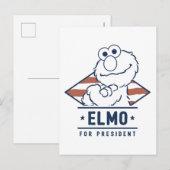 Sesamstraat | Elmo voor President Briefkaart (Voorkant / Achterkant)