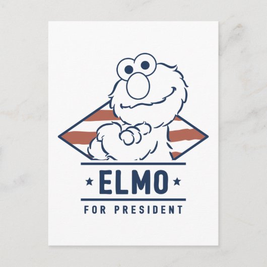 Sesamstraat | Elmo voor President Briefkaart (Voorkant)