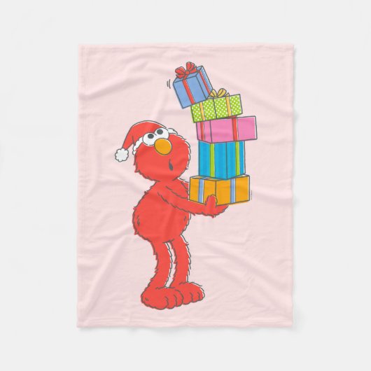 Sesamstraat | Elmo's en Cadeaus Fleece Deken (Voorkant)