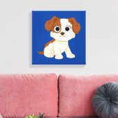 Sesamstraat | Elmo's Puppy Tango Canvas Afdruk (Insitu (Woonkamer))