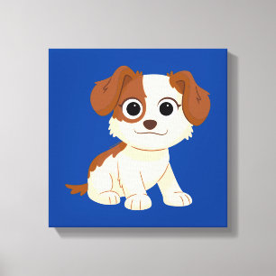 Sesamstraat Elmo's Puppy Tango Canvas Afdruk