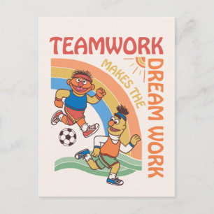 Sesamstraat   Ernie & Bert Teamwork Briefkaart