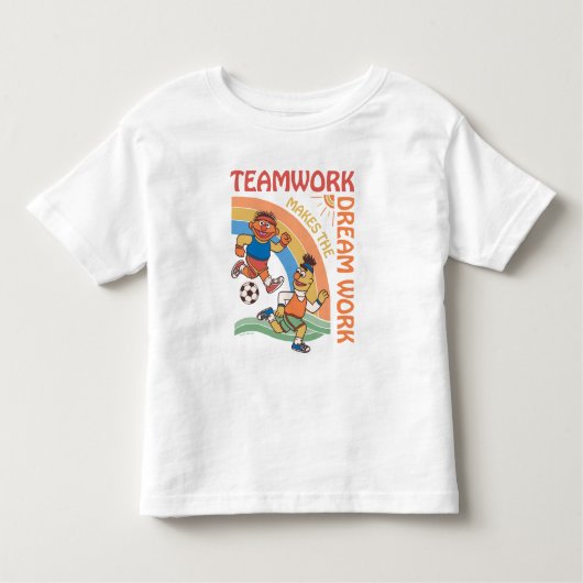 Sesamstraat | Ernie & Bert Teamwork Kinder Shirts (Voorkant)