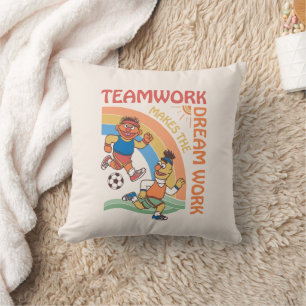 Sesamstraat Ernie & Bert Teamwork Kussen