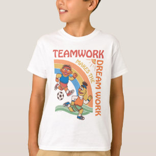 Sesamstraat Ernie & Bert Teamwork T-shirt