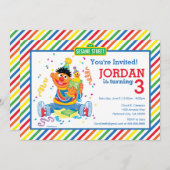 Sesamstraat | Ernie Striped Verjaardag Kaart (Voorkant / Achterkant)