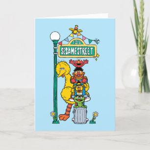 Sesamstraat Fijne verjaardag Feestdagen Kaart