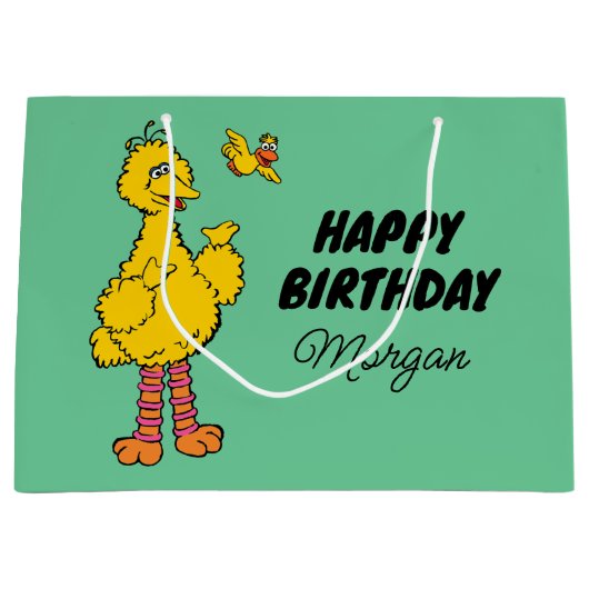 Sesamstraat | Fijne verjaardag Groot Cadeauzakje (Voorkant)