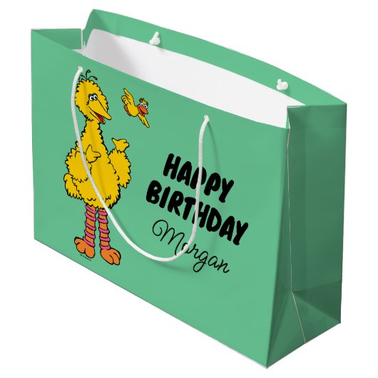 Sesamstraat | Fijne verjaardag Groot Cadeauzakje (Achterkant Gekanteld)