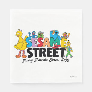 Sesamstraat Furry Friends sinds 1969 Servet