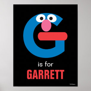 Sesamstraat   G voor Grover Poster