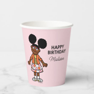 Sesamstraat Gabrielle Happy Birthday Papieren Bekers