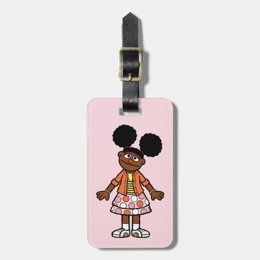 Sesamstraat | Gabrielle Portrait | Jouw namen toev Bagagelabel (Voorkant verticaal)