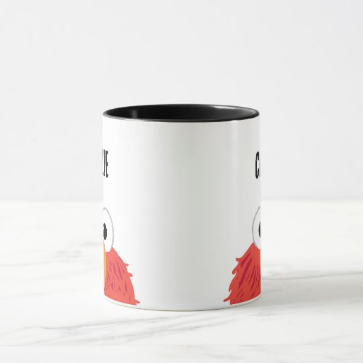 Sesamstraat | Gepersonaliseerd Elmo Big Face Mok (Midden)