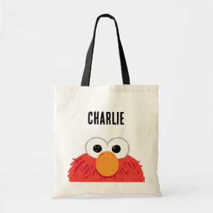 Sesamstraat   Gepersonaliseerd Elmo Big Face Tote Bag
